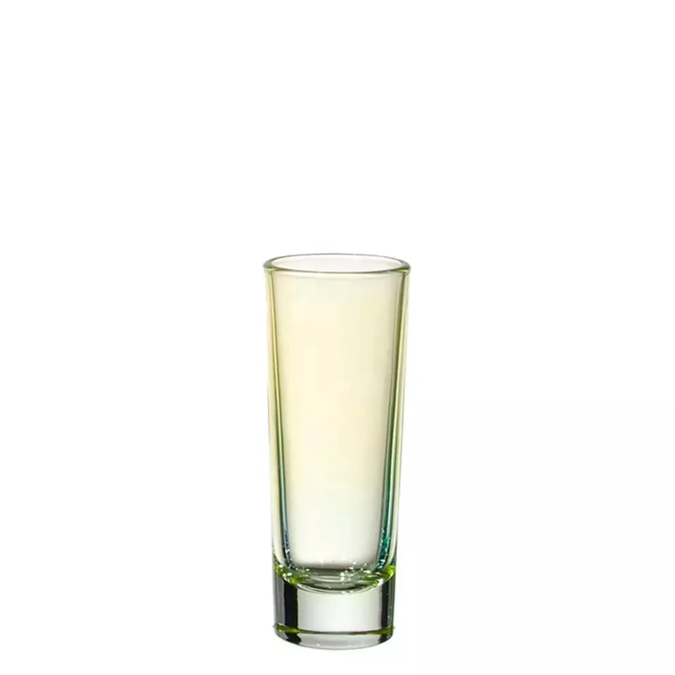 Factory Direct Sell Custom Logo Barware 80ml Small Size Long Shot Drinking Glasses Bullet Liquor Shot Glass Tequila Glass