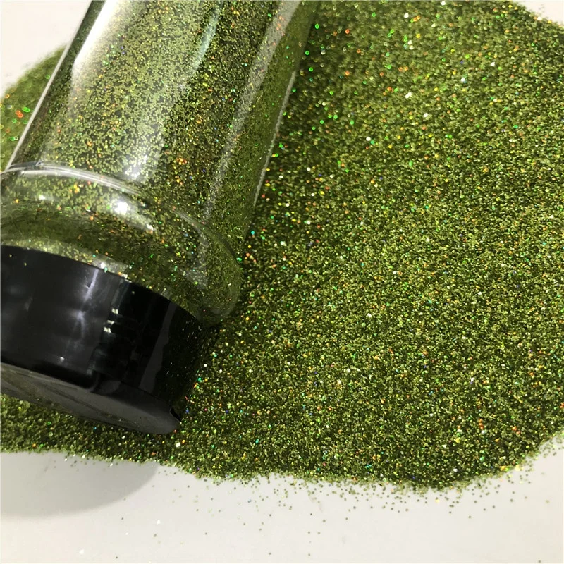 
Exclusive Eco-friendly Cheap Wholesale Olive Drab Fine Holographic Glitter Powder for Christmas Decoration 