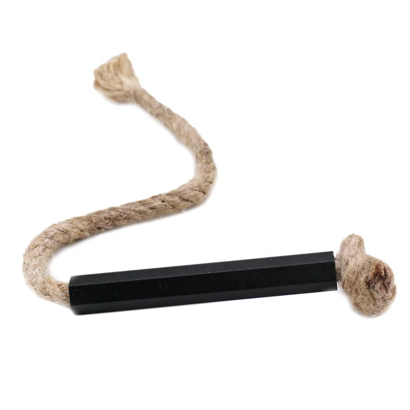 3Inch Aluminum Bellow Survival Tools Wax-Infused Hemp Tinder Wick Natural Fire Starter Rope