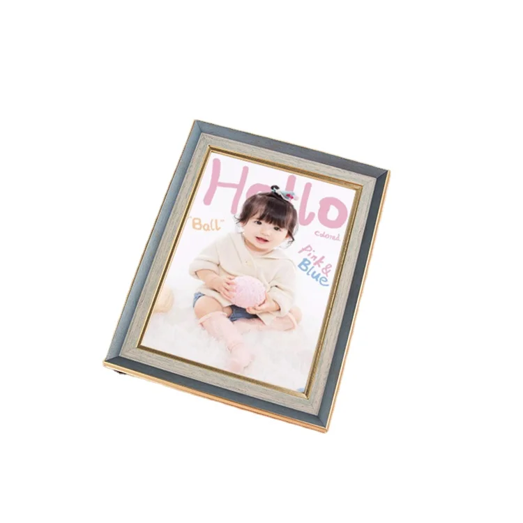 8 inch family and wedding wholesale vintage elegant style wood grain PS photo picture frame