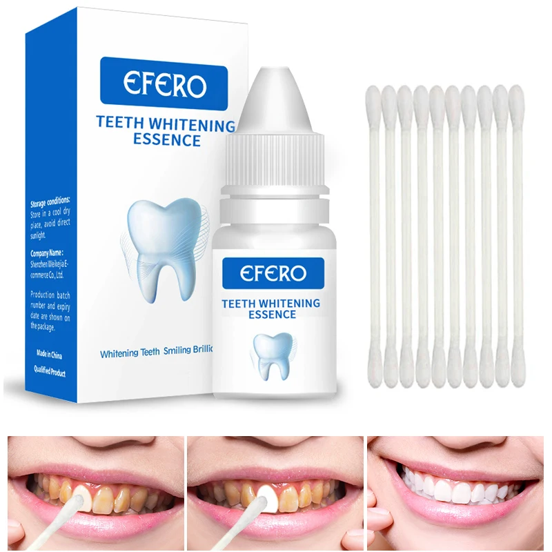 EFERO Teeth Whitening Essence Serum Powder Oral Hygiene Cleaning Liquid for