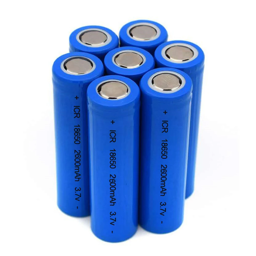 High Discharge Flat Top Baterai 3.7 Volt 2550 mah ICR Small Rechargeable Li-ion 18650 Lithium Ion Battery Production Line
