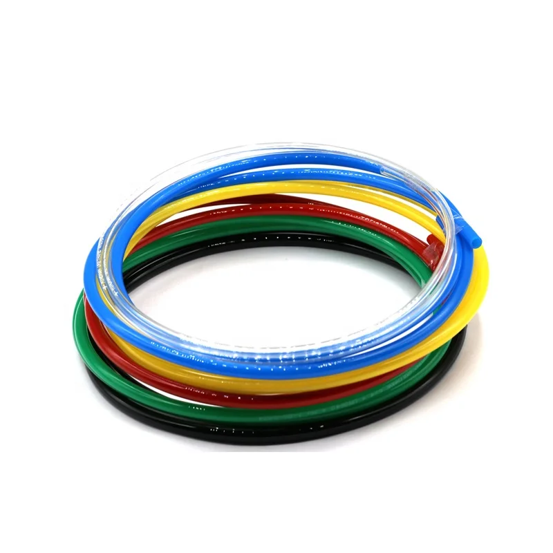 polyurethane pneumatic hoses for compressed air suitable for use with push-in fittings
