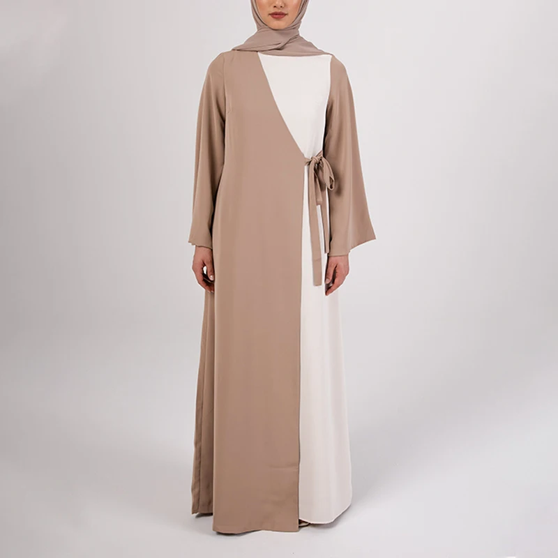 Custom 2023 Ladies Long Sleeve Abaya Dress Islamic Eid Dubai Women Modest Maxi Dresses Islamic Clothing