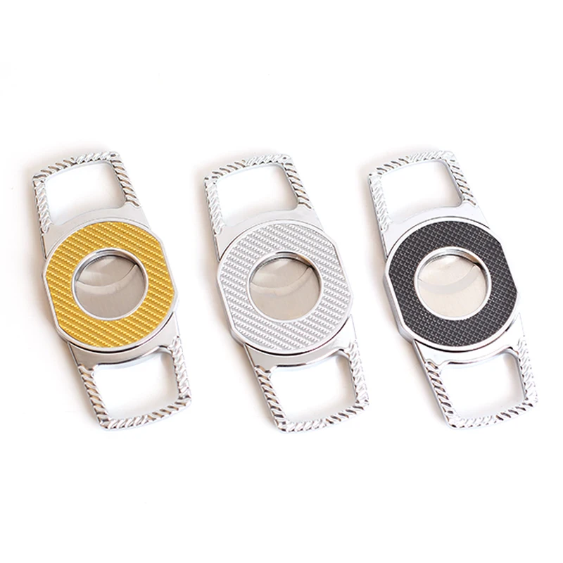 High Quality Wholesale Double Edge Stainless Steel Cigar Cutter Cigar Accessories