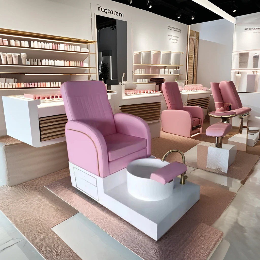 Luxury Modern Multifunctional PU Leather Pedicure Chair High Quality Spa Massage Pedicure Chair Salon Furniture