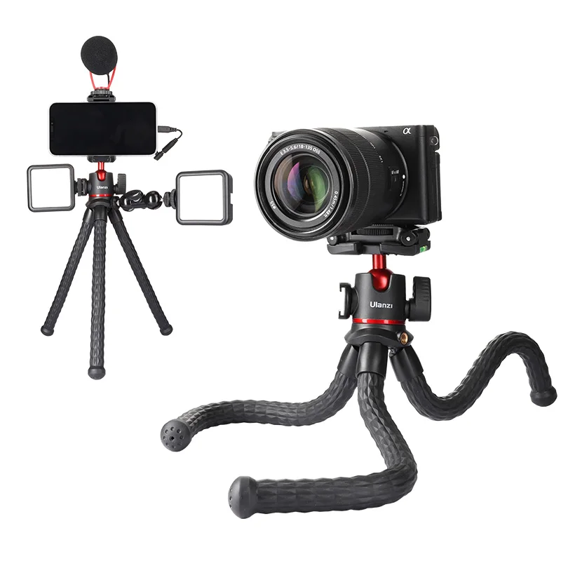 New ULANZI MT-33 flexible Octopus Tripod with Cold Shoe Camera tripod Portable cell Phone Tripod stand for vlogging