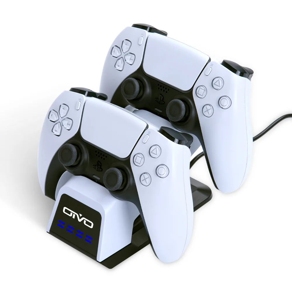IV-P5233B OIVO ps5 контроллер зарядного устройства быстрой зарядки док-станция для двойной зарядная станция со светодиодным ремень для PS5