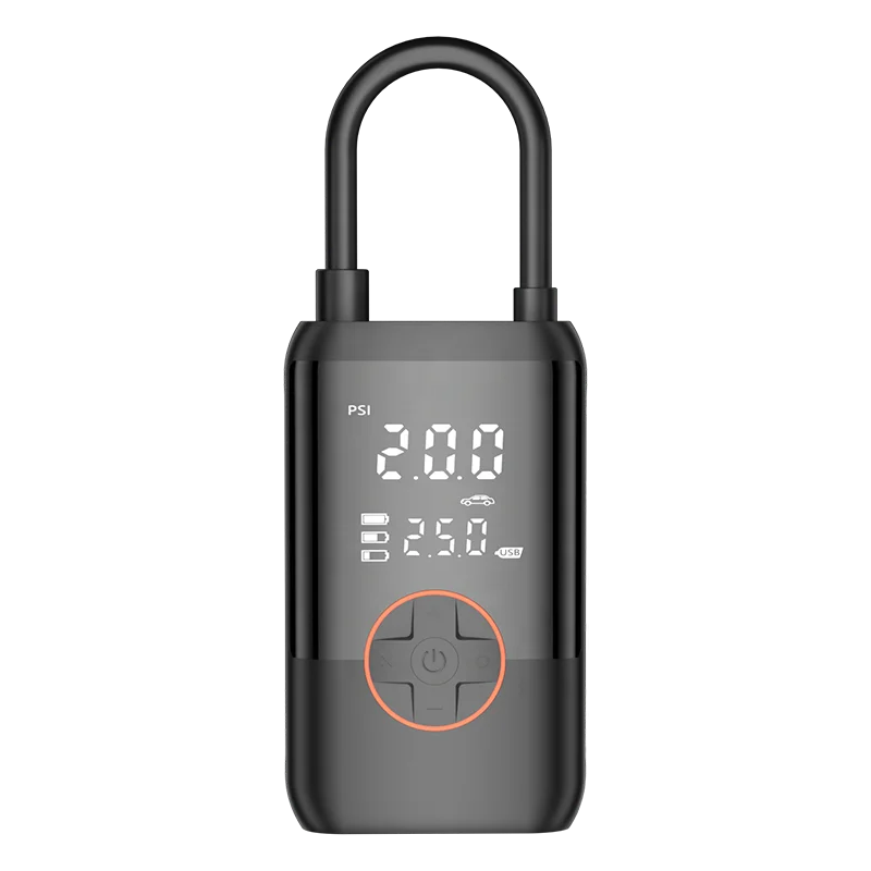 Newest Wireless Air Pump Inflator 4000mAh Rechargeable Bicycle Motorbike Ball Tire Inflator LED Air Pump Power Bank Inflator