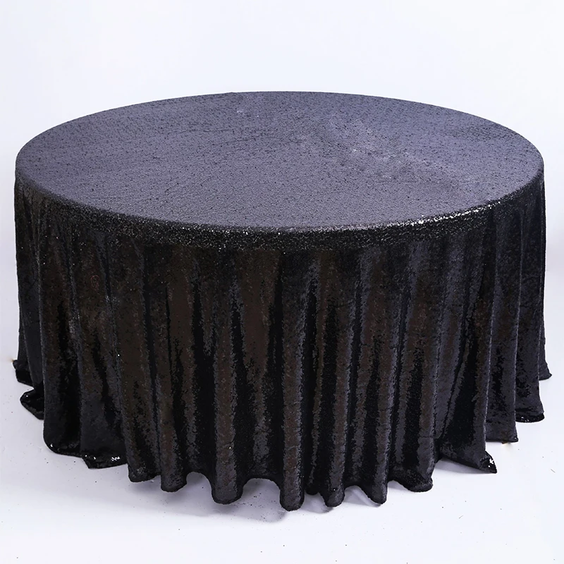 Buy Fashion Round 3mm Sequin Party Banquet Event Table Cloth Glitter Sequins Wedding Table Decoration Table Cloths