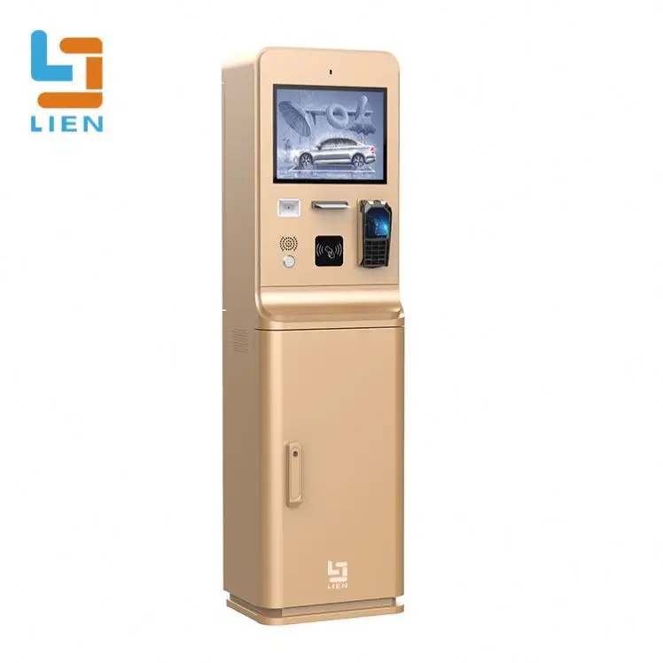 RFID Card Efficient Parking Infrastructure Parking Payment Kiosk For Exit Ticket Station Parking System Solution