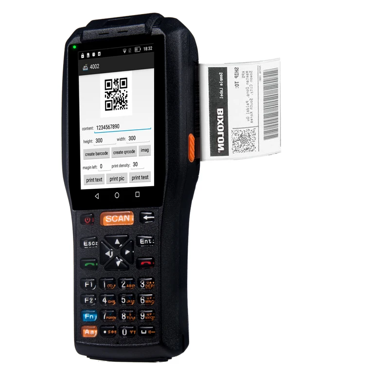 PDA3505 промышленный Прочный Android POS PDA с принтером для печати