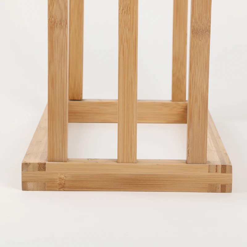 Chinese manufacturer removable free standing no easy to deformation bamboo 3 hand towel rack
