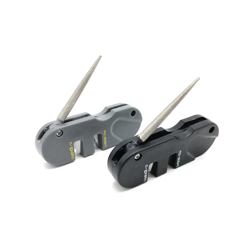 2 этап Открытый Кемпинг удобный для ножей, точильный камень портативный 3 в 1 многофункциональный брелок, вольфрамная сталь Точило для кухонных ножей