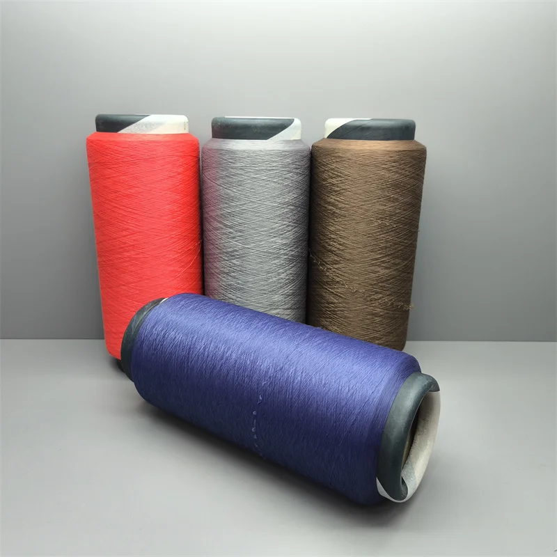 Dope Dyed ACY Spandex Air Covered Nylon Yarn For Knitting