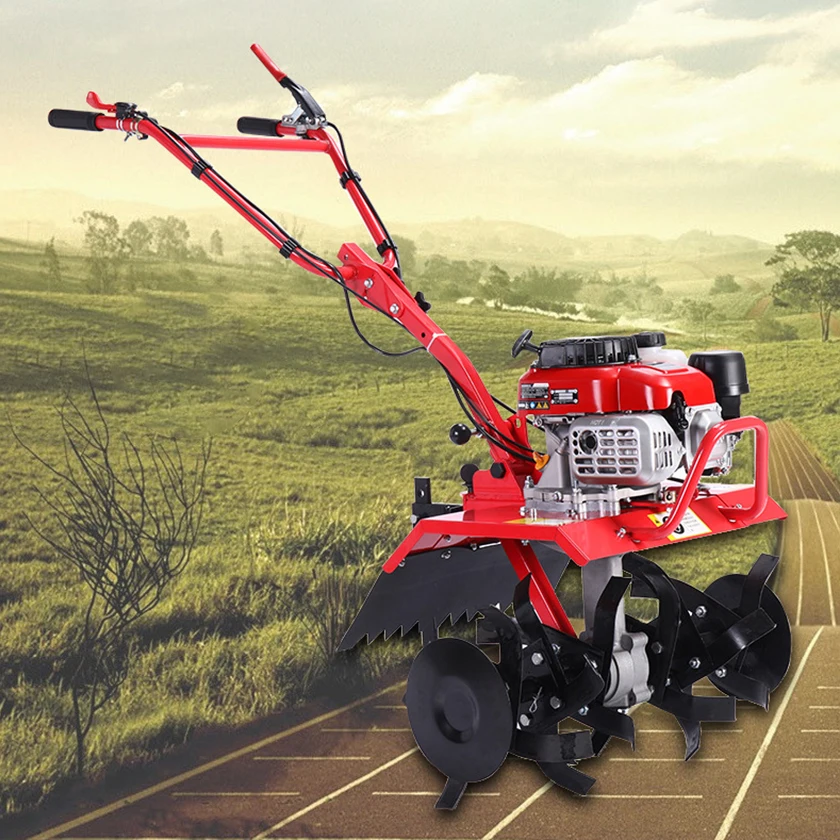 Manufacturer Hot Selling Soil Micro Tiller Cold Four Stroke Small Rotary Tiller