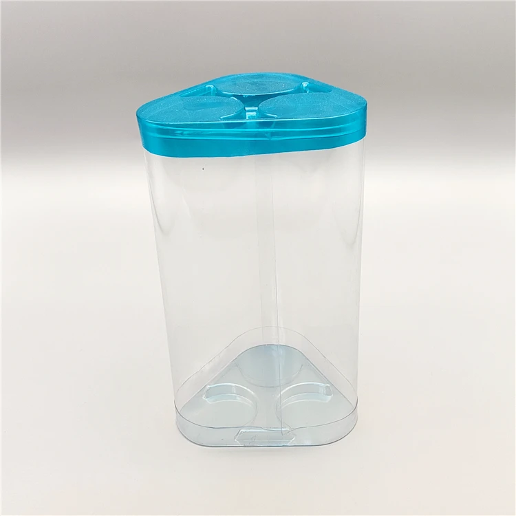 Custom Plastic Cylinder Tube With Lids Packaging Box Clear PVC Toy Coin Hexagon Cylinder