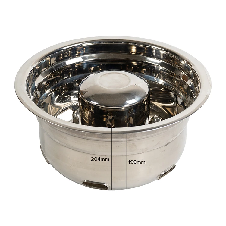 Factory wholesale customized mirror polished 16 stainless steel wheel cover simulator for trucks