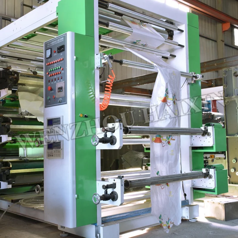6 color large format flexographic printing machine paper bag printing machine