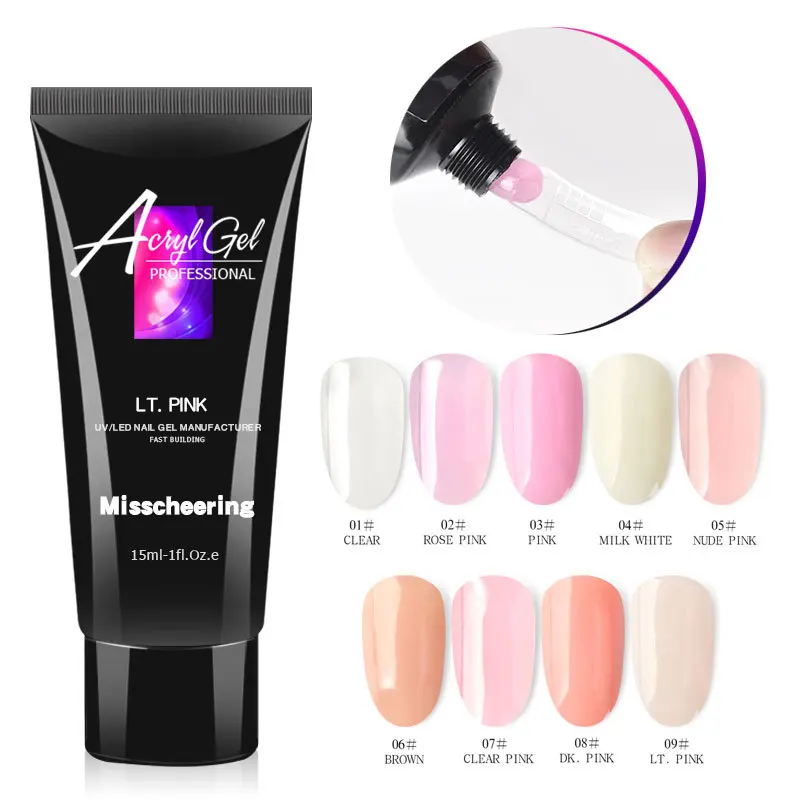 15ml Phototherapy UV Gel Nail Art Extension Glue Fast Crystal Clear Nail Extension Glue