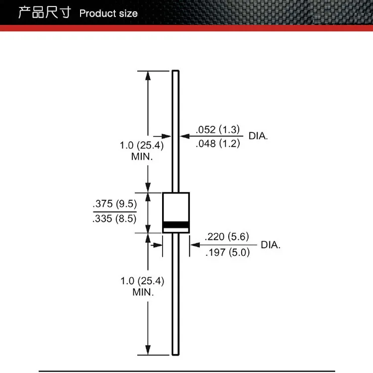 Source, high quality HER506 fast recovery diode plug-in DO-27 package, high current direct-plug diode TVS fast recovery diode