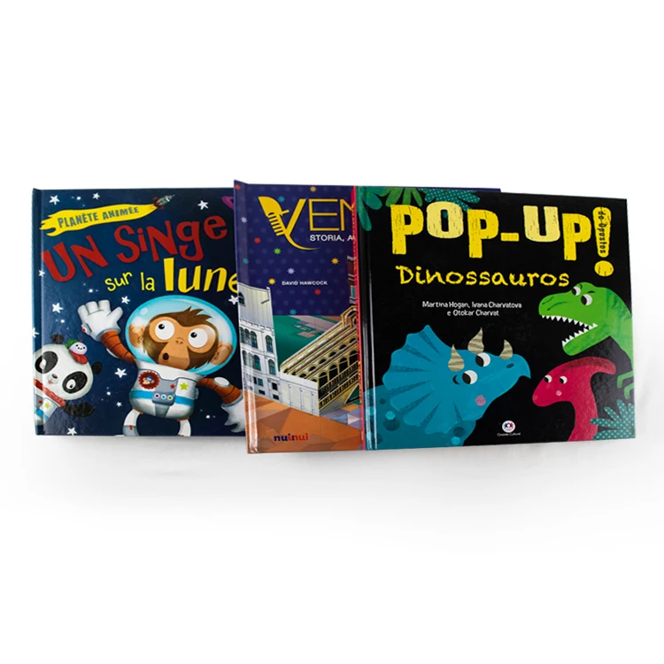 Wholesale Product 3D Books Comic Cartoon Story Children Fancy POP UP Board Books