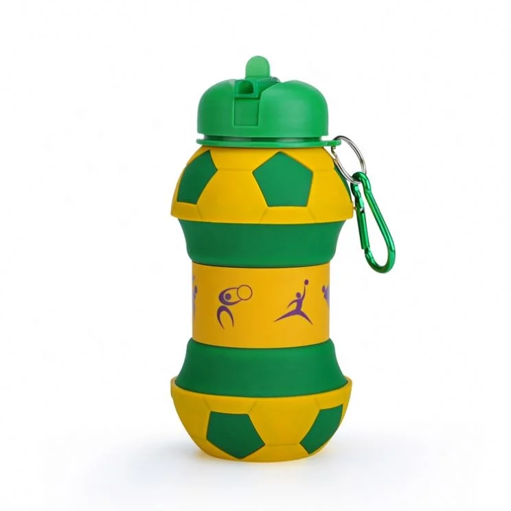 Botella De Agua Kawaii Botellas De Silicona Collapsible Water Bottle Boba Water Bottle With Straw And Lid