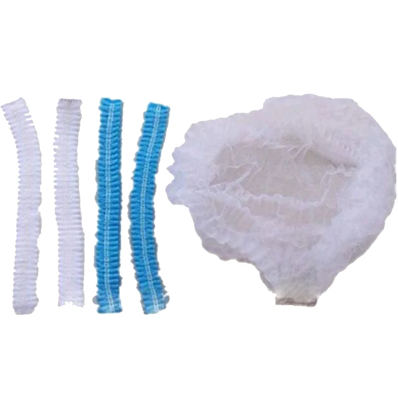 Consumables Bouffant Mop Cap Cheap Standard Disposable PP Hair Net Mob Clip Caps