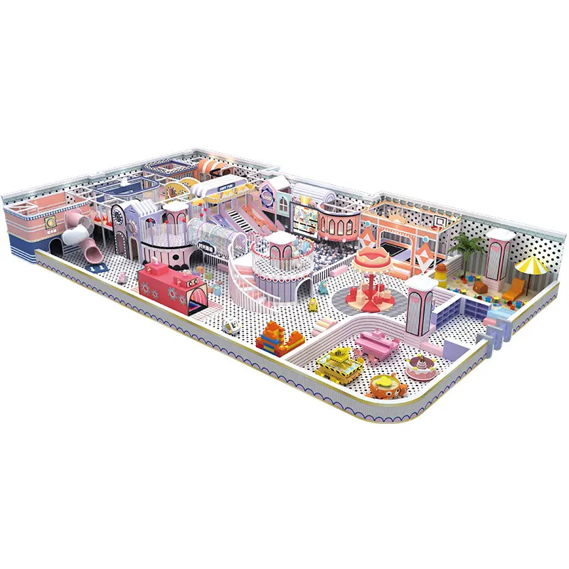 Ball Pool Large Trampoline Interactive Games Kids Safety Playpen Indoor Playground