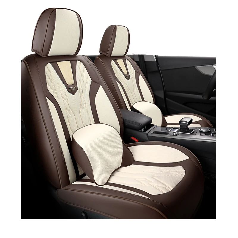 Hot-sale 2024 Five-seater Sports Luxury car seat covers seat cover car environmental leather car seat cover full set universal