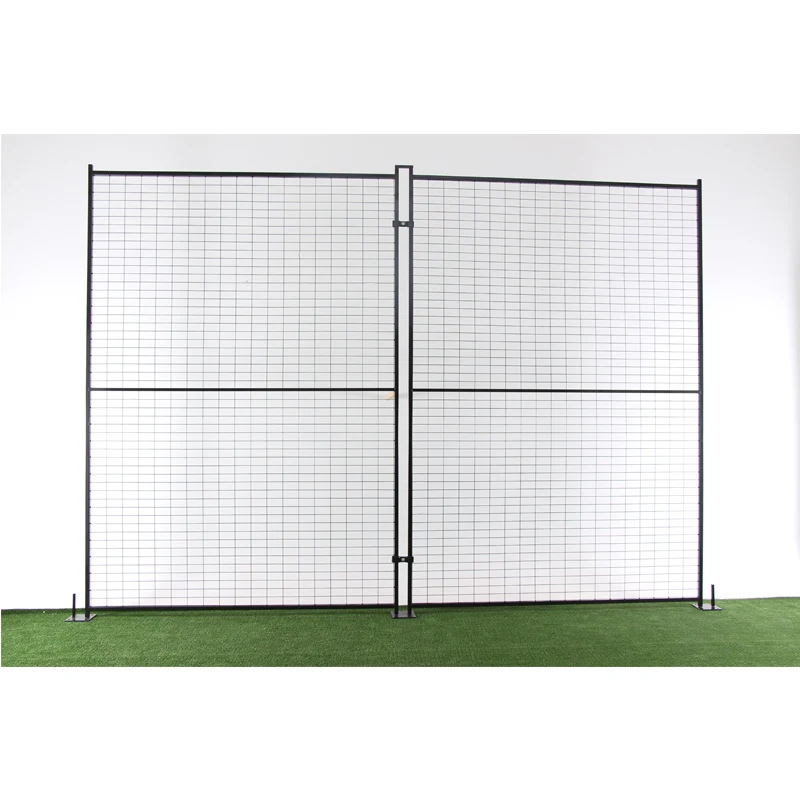 2024 Лидер продаж, Черный наружный металлический забор, коммерческая сталь, железные ограждения, панели для продажи