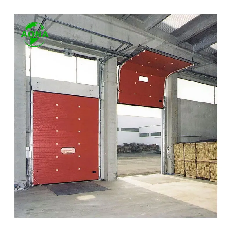 Heat Preservation Wind Resistance Galvanized Steel Automatic Industrial Sectional Lifting Garage Door