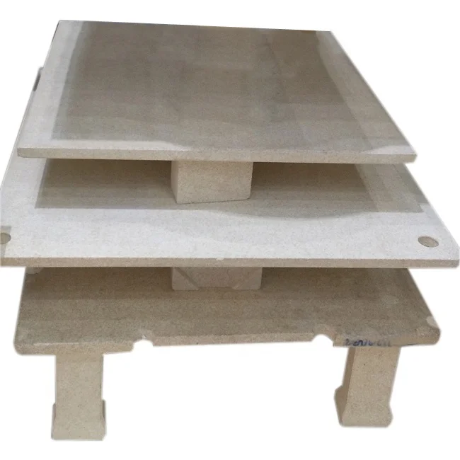 Refractory extruded hollow cordierite mullite kiln plates used for mullite Ceramic Kiln Furniture
