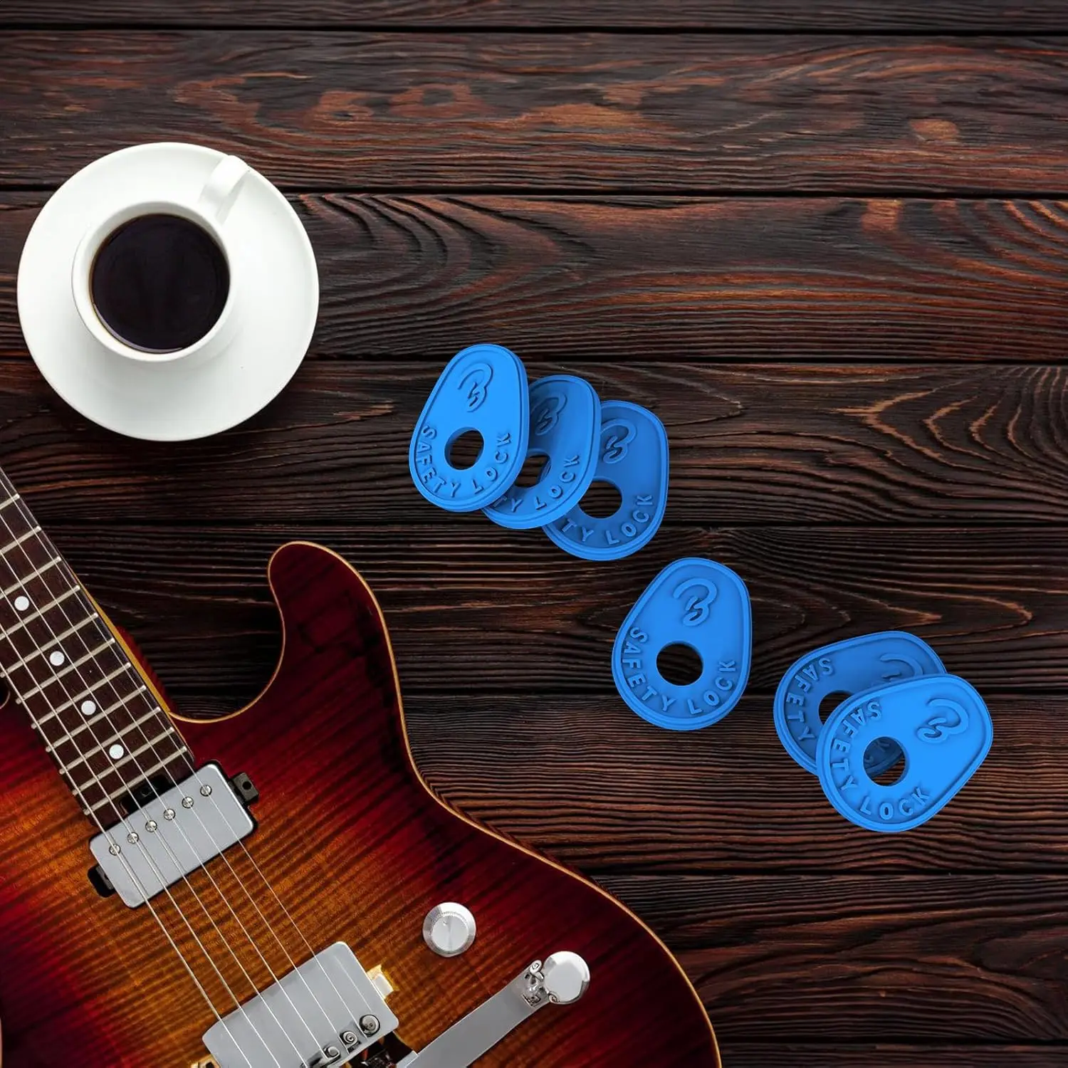 New Arrival High Quality Reusable Soft And Durable Silicone Guitar Strap Lock