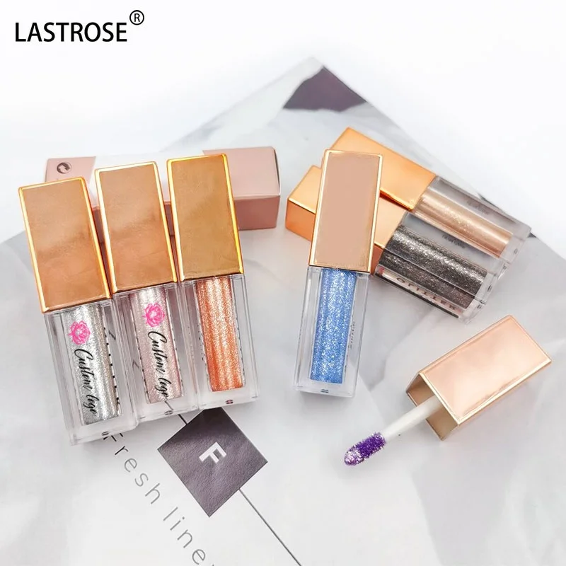 Private Brand Factory Waterproof High Light Glitter diamond Highlight Liquid Multi -Color Single Shimmer Cosmetic Eyeshadow