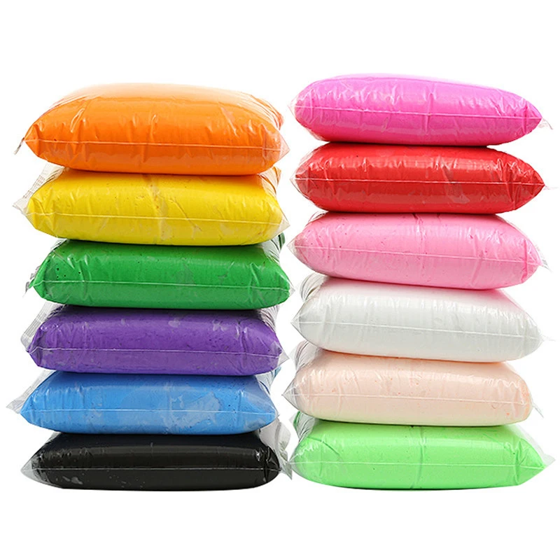 1kg/bag Play Dough Colorful Ultralight Plastic Clay For Preschool Education And DIY Crafts play dough set kids