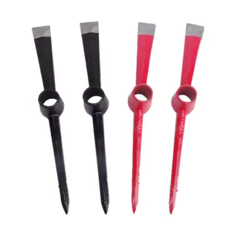 P402 pickaxe Garden Agriculture pickaxe Tools Digging Forged Dropped Railway Round Hole Steel Mattock pickaxe