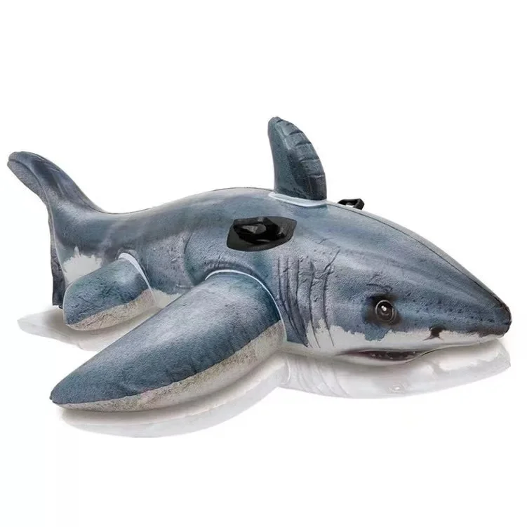 Original Intex 57525 GREAT WHITE SHARK RIDE-ON Inflatable Pool Floats