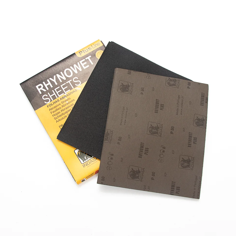 Indasa quality wet and dry silicon carbide lijas abrasive sandpaper sheet for polishing grinding