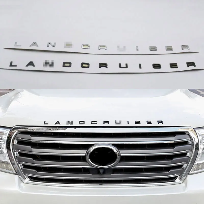Guangzhou trim and sticker alphabet body Car logo Decals Sticker For Prada landcruiser