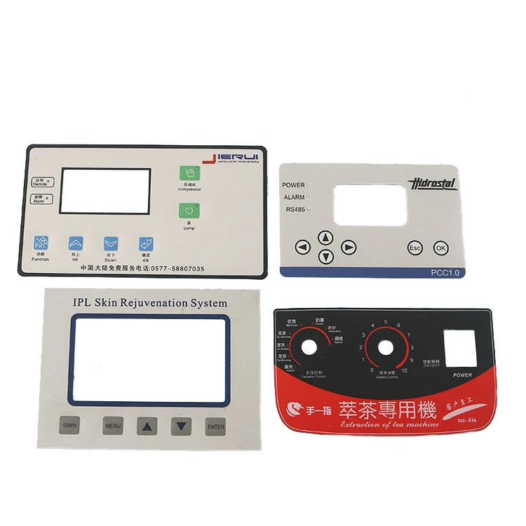 Customized switch panel sticker control membrane Electronic and Industry solar controller Membrane silk screen Printed Labels