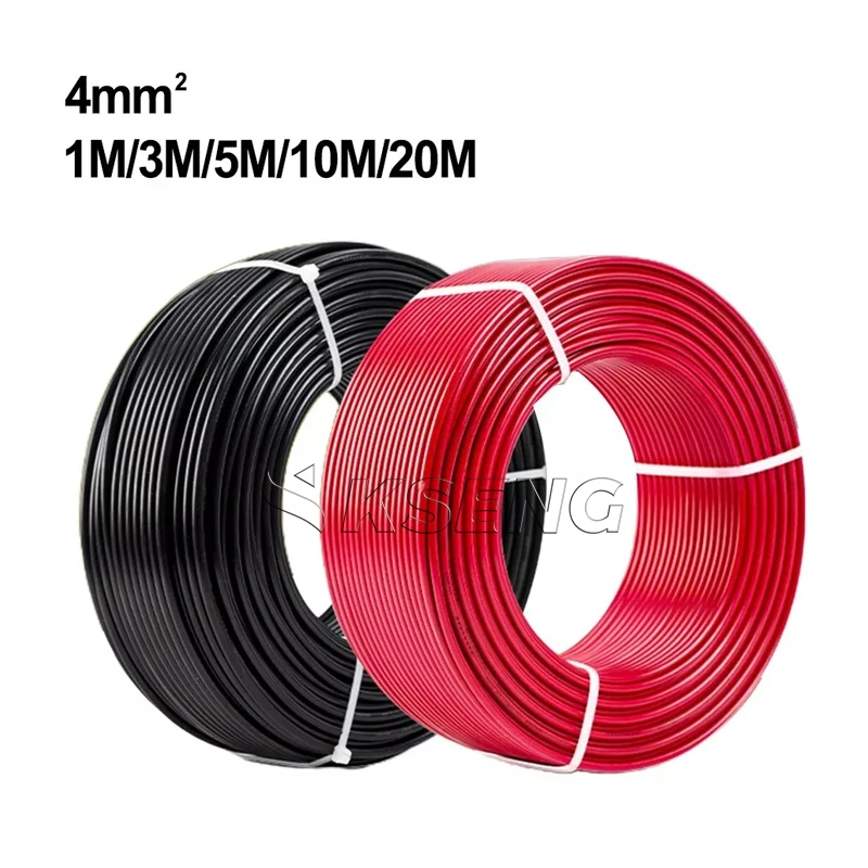 Solar Cable Tinned Copper Conductor Photovoltaic Solar DC Cable Single Row Twin Core For Solar Energy System