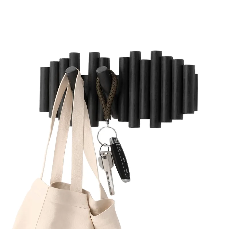 Creative piano key hook wall decoration rack wall hanging behind the door horizon line coat and hat hook