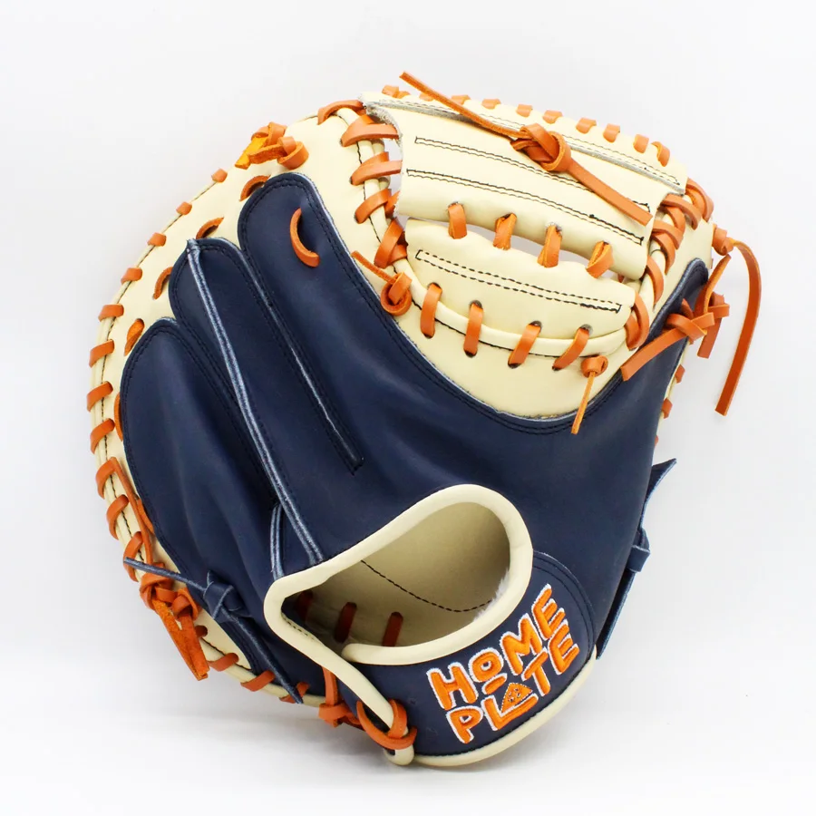 Professional Factory Wholesale Baseball Softball Kip Leather Catcher Glove Left Handed