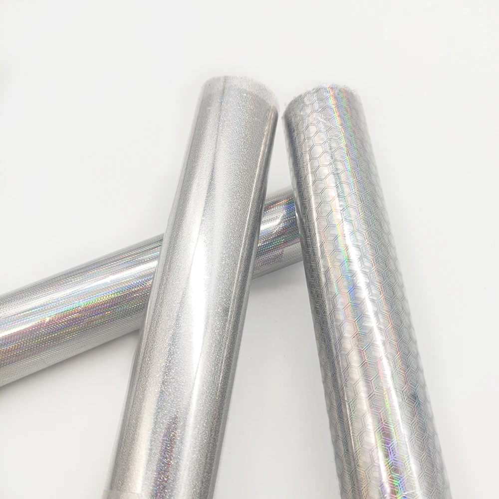silver sand design holographic heat transfer laser Foil Supplier
