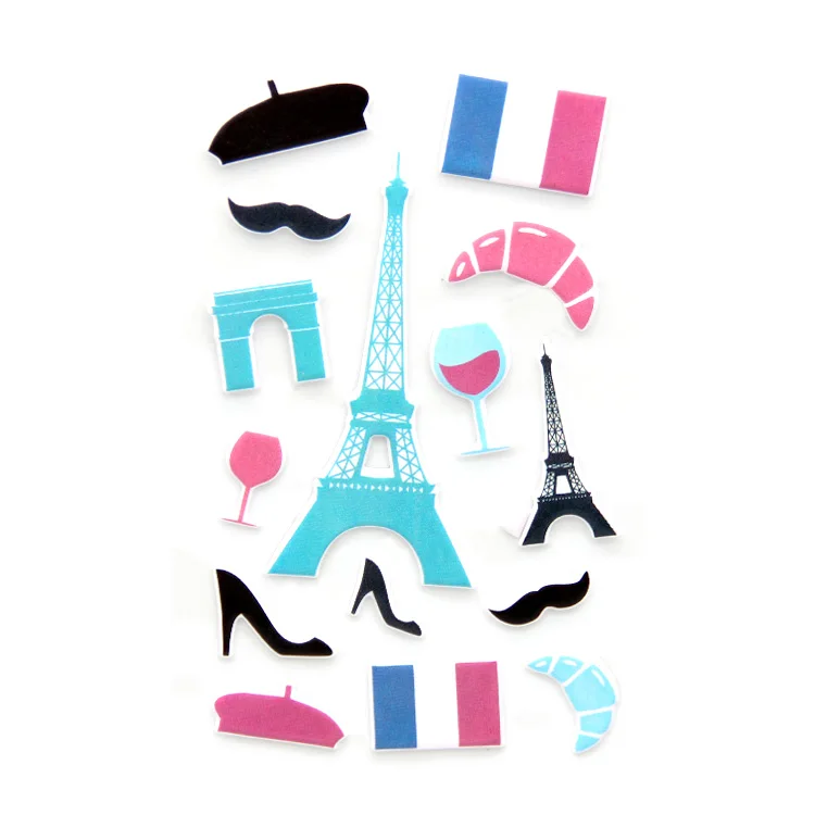 2023 New cartoon party bag toys graffiti stickers Party bag fillers for kids Puffy stickers