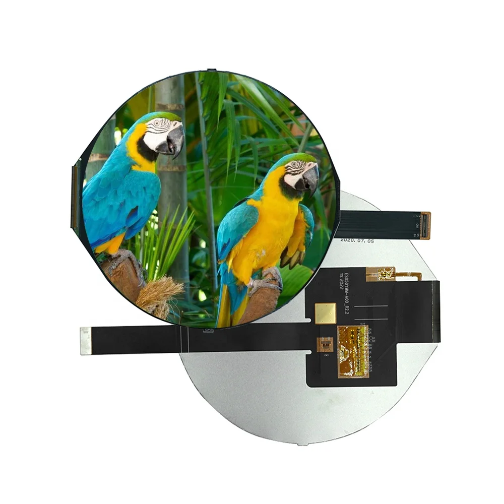 New 5 Inch Round Lcd Display Panel Screen 1080*1080 Circle Mipi Interface Touch Panel Lcd With Driver Board