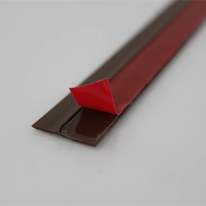 Brown door pvc Seal Adhesive Sealing Rubber Strip Doors and Window Dust Proof Weather Strip