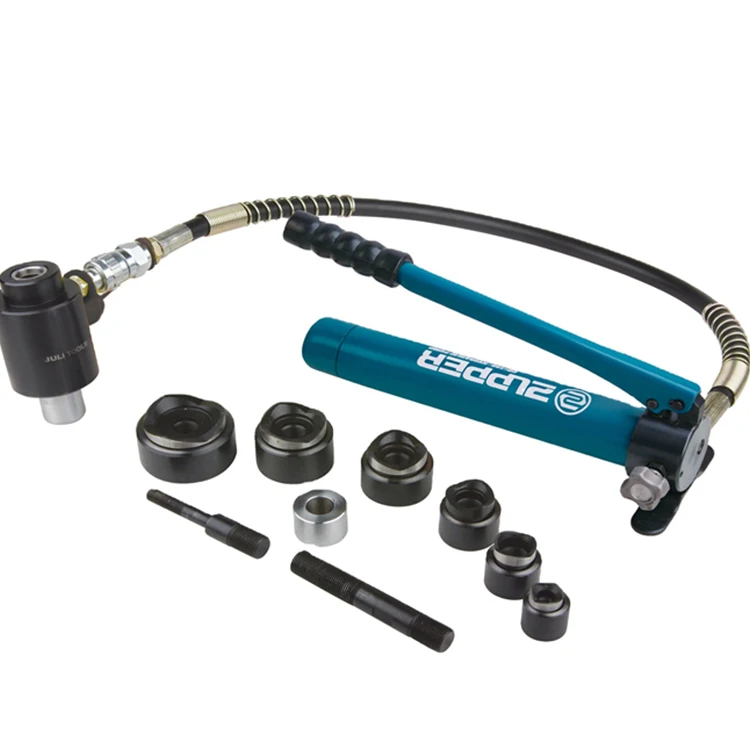 SYK-8B Hydraulic Hole Digger Hole punch driver knockout punch set for metal sheets Tool with 22.5,28.3,34.6,43.2,49.6,61.5mm