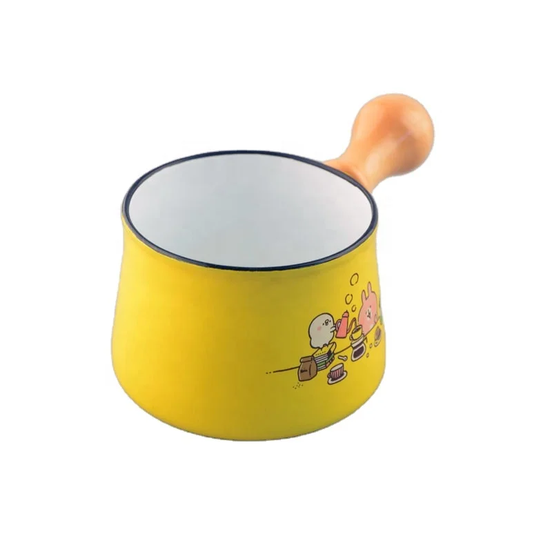 
High Quality Colorful Lovely Mini Size Milk Heating Pot Kitchen Cooking Pot Enamelware 